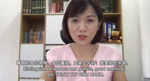 Dr. Trinh Thi Vinh Hanh, Vice Dean of Faculty of Chinese Language, Hanoi University