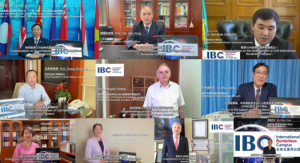 Guests attending the event online